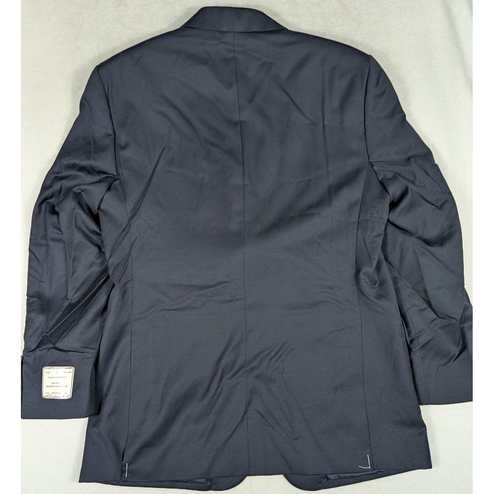 NEW Jos. A. Bank Travelers Collection Navy‎ Wool Blazer 43L Tailored Fit - Picture 3 of 7